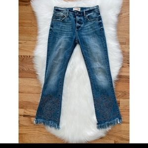 Driftwood Roxy Rockstar Cropped Flare Jean 25